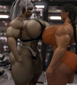 2girls 3d ass athletic athletic_female big_ass big_breasts big_thighs breasts breasts_bigger_than_head bust busty chest curvaceous curvy curvy_figure endlessrain0110 enormous_breasts female female_focus fit fit_female giant_breasts giantess gigantic_breasts hips hourglass_figure huge_ass huge_breasts human hyper_breasts large_ass large_breasts large_female legs light-skinned_female light_skin luna_(endlessrain0110) massive_breasts mature mature_female mila_(endlessrain0110) mini_giantess muscles muscular muscular_female original original_character original_characters round_ass round_breasts slim_waist tall_female thick thick_ass thick_hips thick_legs thick_thighs thighs toned toned_female voluptuous voluptuous_female waist wide_ass wide_hips wide_thighs