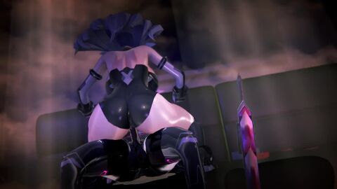1futa 1girls 3d ass balls big_ass black_heart bodily_fluids bodysuit breasts clothed_sex corruption droneification from_behind goddess latex latex_clothing latex_corruption latex_suit light-skinned_female neptune_(neptunia) neptunia_(series) no_sound noire penis purple_heart_(neptunia) riding sex squirting tagme taihou1944 transformation video