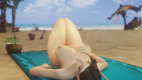 anadrieth beach beach_towel blizzard_entertainment blood_elf blood_elf_female completely_naked completely_nude elf elf_female feet female female_only high_elf highres morilymory naked nude nude_female oc simple_background sole_female soles warcraft world_of_warcraft wow