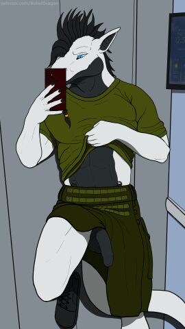 abs anthro balls beard belly boots bottomwear bottomwear_around_one_leg bottomwear_down braided_beard casual_exposure cellphone claws clothed clothing clothing_around_one_leg clothing_lift dragon dress electronics elevator exhibitionism facial_hair flaccid flashing flashing_penis footwear foreskin francis_ramirez genitals hair half-erect hi_res holding_object holding_phone inner_thigh kilt kilt_lift leaning leaning_backward leaning_on_wall looking_at_object looking_at_phone male male_only mane mane_hair mohawk muscular muscular_anthro muscular_male mythological_creature mythological_scalie mythology pecs_outline penis phone presenting presenting_balls presenting_penis public public_exposure raised_bottomwear raised_clothing raised_shirt raised_skirt raised_topwear rebeldragon101 revealing_balls revealing_penis saggy_balls samsung_galaxy scalie selfie shirt shirt_lift shirt_up shoes skirt skirt_around_one_leg skirt_lift solo tactical tactical_kilt thick_thighs topwear uncircumcised wrinkled_balls wrinkles_in_clothes