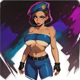 1girls ai_generated alternate_version_available animated belt biohazard blue_eyes blue_eyes_female bouncing_ass bouncing_breasts brown_hair brown_hair_female brunette brunette_female brunette_hair cameltoe capcom cleavage curvy erect_nipples female gigantic_breasts gloves grok hat huge_areolae huge_ass jill_valentine nai_diffusion no_sound puffy_nipples realistic red_lips resident_evil roque saucy_trove short_hair short_hair_female stable_diffusion thick_lips video voluptuous wide_hips