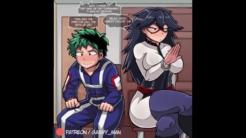 blowjob blowjob_face deku gasvy_man midnight_(my_hero_academia) mieramommy piledriver_position raytracingva tagme video