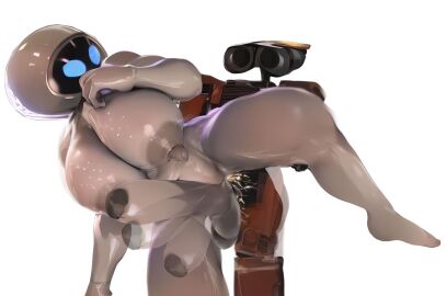 3d 3d_(artwork) aggressive_sex anal anal_sex artist_request balls big_breasts big_nipples big_penis big_thighs breasts dickgirl dickgirl/male disney embarrassed_nude_futa eve_(wall-e) futa_is_bigger futanari hanging_balls huge_breasts huge_cock huge_nipples huge_thighs humanoidized hung_bottom intersex long_penis male male_on_futa male_penetrating_intersex no_humans nude nude_futa penis pixar robot robot_boy robot_futa rough rough_sex shy sparks stomach_bulge wall-e wall-e_(character) white_body