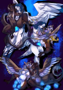 absurd_res accipitriform anthro avian belly big_belly bird bodily_fluids both_pregnant catniped cum cum_in_pussy cum_inside cybernetics dragon egg egg_from_pussy egg_laying felid feline female female/female genital_fluids genitals glowing glowing_cum glowing_egg glowing_genitalia glowing_penis group hi_res horn hybrid impregnation kissing machine male male/female mammal multiple_pregnancies mythological_creature mythological_scalie mythology owl penetration penis pregnant pregnant_anthro pregnant_female pubic_tattoo pussy scalie tattoo trio unusual_bodily_fluids unusual_cum unusual_genital_fluids vaginal_penetration