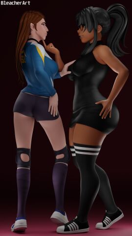 2024 2girls 3d 3d_model 3d_render absurd_res absurd_resolution absurdres alternate_version_at_source alternate_version_available andavaverse ass ass_focus bedroom_eyes big_ass big_breasts big_butt big_nose bleacherart breast_grab breast_squeeze breasts brown_body brown_skin butt_focus clothed clothed_female clothes clothing dark-skinned_female dark_hair dark_skin dress dress_shirt erica_andreyko ester_figueroa female female_focus female_human female_only from_behind glasses grabbing grabbing_breasts hair hair_ornament high_resolution highres hispanic hispanic_female human humanoid imminent_interracial imminent_kiss interracial jewish jewish_female latina latina_female light-skinned_female light_skin long_hair looking_at_another looking_at_partner mascara miniskirt oc original original_artwork ponytail posing posing_for_picture posing_for_the_viewer small_ass small_breasts yuri