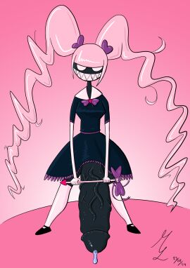 1futa 2024 big_penis black_body bottomless bow_ribbon cel_shading clothed clothing cum_drip erection female futa_only futanari giant_penis humanoid hyper hyper_penis intersex magic_wand magical_girl marvel marvel_comics meandering_lines monster_girl mostly_clothed necroko penis pink_hair self_upload simple_background skirt_lift solo spider-man_(series) standing symbiote thighhighs veins_on_dick veiny_penis venom_(marvel) white_legwear