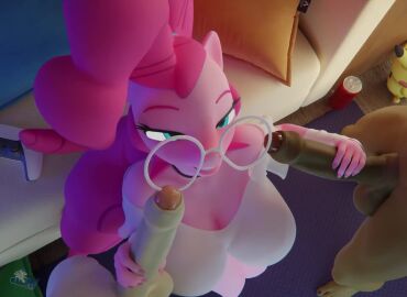 3d_(artwork) animated anthro blender_(artwork) bodily_fluids button_mash_(mlp) cum cum_in_mouth cum_inside cum_on_face digital_media_(artwork) equid equine eyewear female friendship_is_magic genital_fluids glasses group handjob hasbro hi_res hooves-art horse huge_filesize male male/female mammal my_little_pony penile pinkie_pie_(mlp) pony pound_cake_(mlp) sex short_playtime tagme trio video