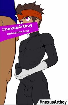 animal_penis animated big_penis blowjob gay hypnosis inazuma_eleven inazuma_eleven_(series) latex latex_suit mark_evans_(inazuma_eleven) mind_control nexusartboy pink_eyes tagme video
