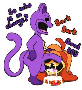 anthro anthro_on_anthro anthro_only ass balls big_ass big_balls big_butt big_penis canine cat catnap catnap_(poppy_playtime) critters_(poppy_playtime) cum cum_in_mouth cum_in_nose cum_inside cum_on_face dog dogday dogday_(poppy_playtime) doggy domestic_cat domestic_dog feline furry_only male male/male no_humans orange_fur orange_skin penis penis_on_face penis_on_head penis_out poppy_playtime poppy_playtime_(chapter_3) purple_fur purple_skin sex simple_background simple_shading smiling_critters tagme