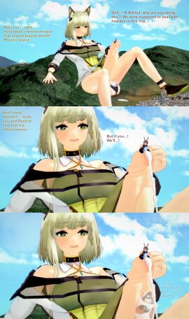 amiya_(arknights) arknights cock_vore dusk_(arknights) futanari giantess giantess_futa kal'tsit_(arknights) xavierhuge