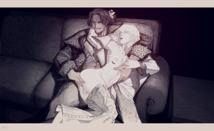 1femboy 2boys adult_and_teenager adult_on_young age_difference anal anal_masturbation anal_orgasm anal_penetration anus balls ballsack body_hair boots brown_hair castlevania castlevania:_aria_of_sorrow castlevania:_dawn_of_sorrow colored couch dim_lighting femboy fingering fingering_anus fingering_ass fingering_partner g-spot g-spot_stimulation gay goatee harsh-mallowz hatching_(art) hidden_penis homosexual indifferent julius_belmont leg_hair male mostly_nude mostly_nude_male mustache nipples older_male older_male_and_younger_male pants pants_down partially_clothed partially_clothed_male pattern_jacket penis pleasure_face soma_cruz stimulation teenage_male teenager testicles twink white_hair yaoi young young_male younger_male