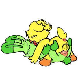 1boy 1girls ass balls ballsack bunny chicken critters_(poppy_playtime) female furry_only hoppy_hopscotch hoppy_hopscotch_(poppy_playtime) kickinchicken kickinchicken_(poppy_playtime) lying male missionary missionary_position no_humans on_back penis penis_in_ass poppy_playtime poppy_playtime_(chapter_3) precum precum_drip precum_on_penis pussy rabbit simple_background simple_shading smiling_critters spread_legs spreading straight table_lotus table_lotus_position vaginal vaginal_penetration