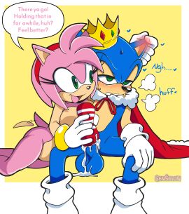 1boy 1girls 2024 absurd_res amy_rose anthro assisted_masturbation balls birthday blue_body blush bodily_fluids clothing cum dialogue duo english_text eulipotyphlan female femdom genital_fluids genitals gentle_femdom gloves gloves_only green_eyes handjob handjob_w/sex_toy handwear handwear_only happy_birthday hedgehog hi_res male male/female mammal mostly_nude multicolored_body onahole penetrable_sex_toy penile penis pink_body sega senshion sex_toy simple_background smile sonic_(series) sonic_speed_simulator sonic_the_hedgehog sonic_the_hedgehog_(series) straight tan_body tenga text two-tone_body