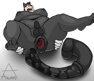 2024 absurd_res after_masturbation anal anthro anus areola arkaneanarchist_(artist) ass balls belly big_belly big_breasts black_anus black_areola black_body black_nipples black_skin bodily_fluids breasts colored digital_drawing_(artwork) digital_media_(artwork) domestic_cat erection felid feline felis gaping gaping_anus genital_fluids genitals hair hi_res huge_belly huge_hips huge_thighs humanoid_genitalia humanoid_penis hyper hyper_sex_toy looking_pleasured lovehandles lying male male_with_breasts mammal masturbation moobs navel nipples nude obese obese_anthro obese_male on_back overweight overweight_anthro overweight_male penis pete_(disney) public_domain puffy_anus sex_toy short_penis simple_background small_penis solo spread_anus spread_legs spreading teeth thick_thighs tongue wet wet_dildo wide_hips