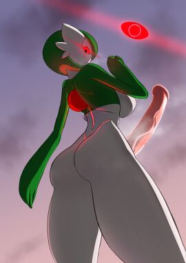 1futa animal_genitalia anthro ass back back_view balls big_ass big_breasts big_butt big_penis breasts erection futa_only futanari gardevoir glowing glowing_eyes horse_penis horsecock horsecock_futa huge_cock humanoid intersex lens_flare looking_at_viewer looking_back low-angle_view nude penis pokemon pokemon_(species) red_eyes schorl solo standing theschörl
