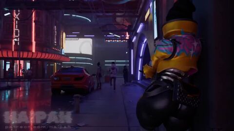 1boy 1girls 3d adalinebemine big_ass big_breasts haipah huge_ass huge_breasts rebel_(fortnite) sound tagme video