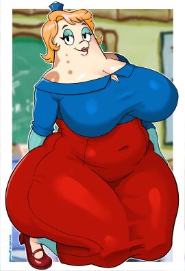 1girls 2024 anthro ass bbw big_ass big_breasts big_thighs blonde_hair breasts breasts_bigger_than_head bubble_ass bubble_butt chubby cleavage clothed_female clothing curvaceous curvy curvy_body curvy_female curvy_figure digital_drawing_(artwork) disastrouspanda fat fat_ass female female_focus female_only fish full_body fully_clothed gigantic_ass gigantic_breasts hat huge_ass huge_breasts huge_thighs lipstick looking_at_viewer makeup massive_ass massive_breasts massive_butt mature mature_body mature_female mature_figure milf mommy mrs._puff nickelodeon paramount_pictures plump pufferfish round_ass shoes skirt solo solo_female solo_focus spongebob_squarepants teacher tetraodontiform thick thick_ass thick_thighs thighs voluptuous voluptuous_female wide_hips