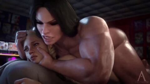 2futas 3d 3d_animation amazonium animated animated_image annie_(amazonium) ass barda_free barefoot bed bedroom big_barda black-haired_futa black_hair blonde_hair completely_nude dc dc_comics feet from_behind from_behind_position futa_on_futa futadom futanari futasub head_grab huge_ass intersex muscular muscular_futa new_gods nude nude_futa penis prone_bone rough_sex sex soles tagme thick_ass thick_thighs