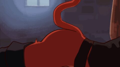 2boys 2d_animation anal_wink animated anus ass ass_focus backsack balls ballsack covering_mouth death_(puss_in_boots) deep_tongue_fucking dreamworks dreamworks_animation eating_ass feline gay holding_tail licking_lips lugiem lugiem_art male male/male male_only on_counter orange_fur partially_clothed puss puss_in_boots:_the_last_wish puss_in_boots_(dreamworks) puss_in_boots_(film) puss_in_boots_(franchise) puss_in_boots_the_last_wish red_eyes rimming saliva_string shrek_(series) size_difference small_sub_big_dom spilled_drink tongue_fucking universal_pictures universal_studios wolf