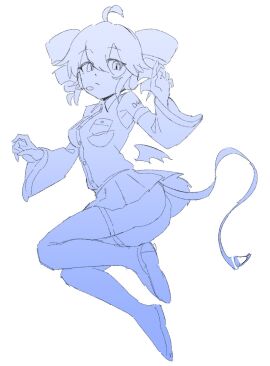 1girls 2d 2d_(artwork) ahoge arm_tattoo ass ass_focus big_ass boots breasts chimera clothed clothed_female clothing colorless female female_only kasane_teto large_ass lycorisanguine petite petite_female sketch skirt slim_waist solo solo_female tail tattoo thick_thighs thighhigh_boots thighhighs thighs twin_drills upskirt utau white_background wings