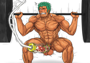 1boy abs arms_up balls bara barbell beefy biceps big_areola big_glans big_penis black_eyes breasts clenched_teeth completely_nude crouching cum cum_drip cum_explosion cum_in_tube cum_inside cum_on_penis cum_splatter cum_string cum_trail destor777 drooling eight_pack ejaculation erection eyebrow_scar foreskin foreskin_folds frenulum frown funny_face gay green_hair grimace hi_res huge_cock hunk legs_apart long_penis male male_only manly mature_male milking milking_machine muscles muscular muscular_arms muscular_legs muscular_male muscular_thighs navel no_body_hair nude one_eye_closed one_piece orgasm pecs penis penis_bigger_than_head quadriceps red_balls red_glans red_penis resisting retracted_foreskin roronoa_zoro saliva saliva_trail scar scar_across_eye scar_on_chest scar_on_face scar_on_stomach semen shadow short_hair six_pack snot solo squatting steam steamy_breath sweat sweatdrop sweating sweaty thick_penis thrusting tough_guy tremble_spikes trembling triceps uncensored uncircumcised vacuum_suck veiny veiny_arms veiny_balls veiny_belly veiny_breasts veiny_hands veiny_legs veiny_muscles veiny_neck veiny_penis very_high_resolution very_sweaty weightlifting white_background workout yaoi