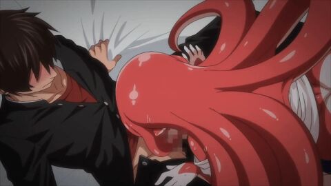 1boy 1girls 2025 2d ajin_ga_osuki_nan_desu_ne animated ass bare_shoulders blush breasts collarbone fellatio female furry furry_with_non-furry gif huge_cock interspecies large_breasts male monster monster_girl octopus octopus_eyes octopus_girl oral penis puru_(ajin_ga_osuki_nan_desu_ne) queen_bee_(animation_studio) squid_girl straight surprised tagme tentacle tentacle_hair yellow_eyes