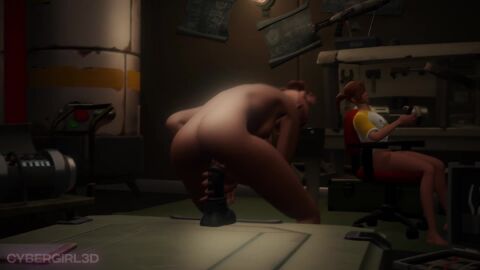 2girls 3d 3d_animation animated background_character black_dildo black_penis bunker clothing cybergirl3d dark_lighting dildo dildo_in_pussy dim_lighting fortnite ginger horse_dildo horsecock longer_than_10_seconds night on_phone onesie_(fortnite) redhair shirt_only shorter_than_30_seconds sound tagme tntina video watching