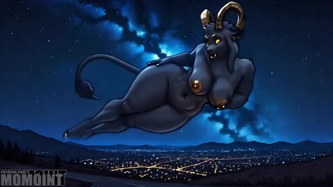 1girls ai ai_assisted ai_generated ai_video animated anthro anthro_focus belly belly_button big_areola big_ass big_belly big_breasts big_butt big_nipples big_thighs black_body black_fur black_hair black_skin cosmic_background cosmic_horror demon demon_girl demon_horns demoness fangs female female_anthro female_focus female_only floating giant giantess giga_giantess gigantic_breasts gigantic_thighs goat_demon goat_girl gold_eyes golden_eyebrows golden_eyes golden_horns golden_nail_polish golden_nails golden_tongue horn horns large_areolae large_ass large_breasts large_thighs macro momoint nail_polish no_sex no_sound oerba_yun_fang shorter_than_10_seconds solo solo_focus starry_sky stars tagme thick_hips thick_legs thick_thighs video woman_only