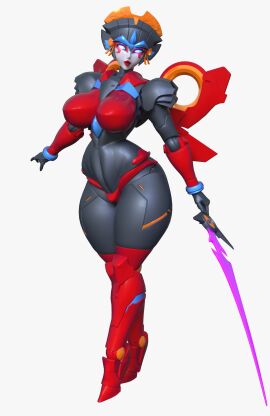 1girls 3d 3d_model alien alien_female alien_girl alien_humanoid armored_female ass big_boobs big_breasts big_tits black_body blue_eyes breastplate breasts female female_focus female_only high_heels hourglass_figure no_penetration no_sex red_body red_lips robot robot_breasts robot_female robot_girl robot_humanoid robot_joints solo solo_female solo_focus sword sword_in_hand swordsman swordswoman thick_ass thick_thighs thighhighs transformers trawert turbines windblade wings
