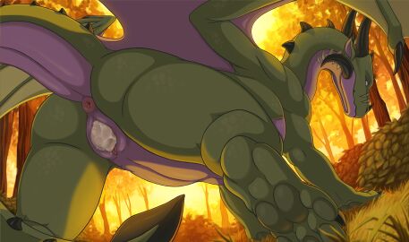 1girls anus black_claws black_horn claws darkforestt dragon egg egg_from_vagina egg_laying female female_only feral genitals green_body green_scales hi_res horn mythological_creature mythological_scalie mythology pink_anus pink_vulva scales scalie solo vulva white_body white_scales