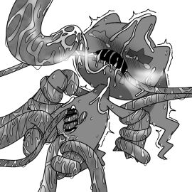 1boy anal banette bar_censor black_and_white censor_bar censored cum doll generation_3_pokemon ghost handjob humanoid humanoid_male interspecies kaaku male male_focus male_only monster nintendo penis pokemon pokemon_(species) sweat tagme tentacle tentacle_monster tentacle_penetration