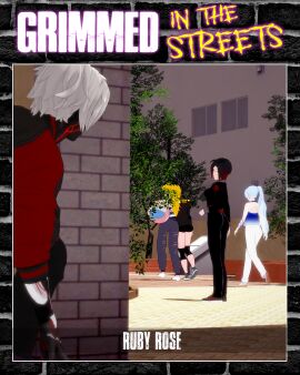 1boy 4girls beach_ball black_hair black_hair_female blake_belladonna blonde_female blonde_hair clothed_female clothed_male cover_page grimmed jaune_arc littlered-rose long_hair long_hair_female mixed_hair_color ponytail ruby_rose rwby team_rwby weiss_schnee white_hair white_hair_female yang_xiao_long