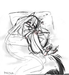 1boy 1girls 2025 animal_ears artist_name barefoot big_hands black_and_white black_hearts blush cat_ears closed_eyes closed_mouth cute demon demon_boy dominant dominant_male dota dota_2 female foot_fetish full_body genderswap genderswap_(mtf) giggle happy heart hearts_around_head hugging hugging_object hugging_pillow laugh male monochrome motion_lines on_bed oracle_(nerif) petite petite_body petite_female pink_cheeks pink_knees pink_toenails popisya rule_63 self_upload shadow_fiend_(nevermore) size_difference sketch sketchy sleeping sleepy smile soles spot_color straight submissive_female tickle_fetish tickling tickling_feet toes top_view very_long_hair waking_another waking_up white_background wholesome