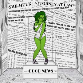 1girls at0mic_jukeb0x breasts embarrassed female marvel marvel_comics newspaper nude she-hulk tagme