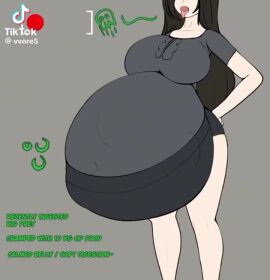 animated big_belly big_breasts burping female_pred huge_belly implied_vore same_size_vore skull_symbol sound struggling_prey tagme unseen_prey video vore vvore5