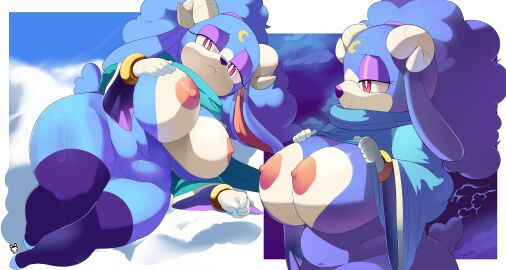 1girls aerth anthro areolae ariem big_breasts breasts busty caprine female female_only furry furry_only huge_breasts large_breasts looking_at_viewer nipples nude nude_female png sheep solo sonic_(series) sonic_the_hedgehog_(series)