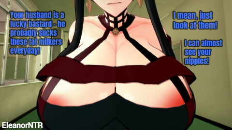 1girls 3d 3d_render 3dcg alternate_breast_size big_breasts breasts eleanor_ntr english_text female female_only human ntr solo spy_x_family tagme text thorn_princess yor_briar yor_forger