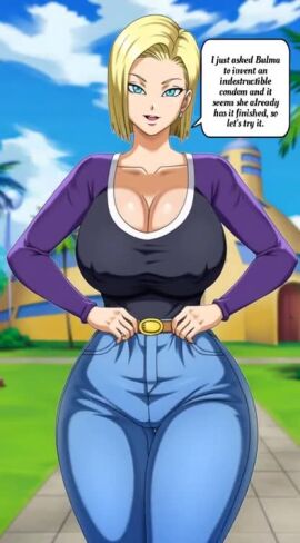 1girls ai_generated android_18 ass big_ass big_breasts big_hips blonde_hair breasts caption curvy_milf dragon_ball dragon_ball_super dragon_ball_z edit female female_only grok huge_breasts large_ass large_breasts pinkpawg raglan_sleeves solo_focus tagme video voluptuous_female wide_hips