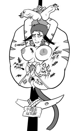 1girls ass body_writing bondage catra cum_in_ass cum_in_pussy defeated dripping_cum female female_only futa_on_female futanari gape gaping gaping_anus implied_futa impregnation intersex netflix public public_use pussy scorpia_(she-ra) she-ra_and_the_princesses_of_power stretched_pussy tied tied_up zeliel