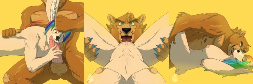 bear blowjob boob breasts comic comic_strip cunnilingus dilf female female/male five_nights_at_freddy five_nights_at_freddy's five_nights_at_freddy's:_security_breach fnaf glamrock_freddy hunk lagomorph male male/female milf mini_comic pussy rabbit riley_morningstar security_breach sex stud ursine