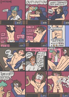 cum cumshot exibitionism gay male masturbation penis samrockwell420 skinny small_penis small_penis_humiliation toony_face unwanted_exposure