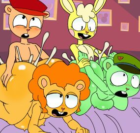 4boys afro anal anal_insertion anal_sex ass balls bear beret big_ass blush bubble_ass bubble_butt buckteeth bunny caked_up cuddles cuddles_(htf) cum cum_in_asd cum_in_pussy cum_inflation cum_inside disco_bear disco_bear_(htf) doggy_style eyes_rolling_back female flippy flippy_(htf) foursome furu_flami gay green_fur happy_tree_friends holding_arms_back lagomorph leporid male male_only mammal mondo_media nude orange_fur perineum pop pop_(htf) prison_guard_position pussy rabbit sex smile tan_fur thick_ass ursid yellow_fur