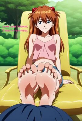2girls all_fours animated armrest asuka_langley_sohryu bare_legs bare_shoulders barefoot best_girl blue_eyes bondage bratty brown_hair bullying chaise_lounge cheerful clavicle cleavage clothing confident confident_smile dangling_feet denim denim_shorts dominant_female dominant_female_submissive_female domination enjoying feet feet_fetish feet_on_back feet_tease feet_towards_viewer female femdom foot_fetish foot_focus foot_stool foot_tease footplay footrest footstool furniture hair_ornament happy happy_dom happy_female happy_girl human_footstool human_furniture humiliation insulting interface_headset joyful kneeling legs lezdom long_hair maid maid_apron maid_dress maid_outfit maid_uniform midriff mistress_and_slave navel neon_genesis_evangelion orange_hair ordering outdoors pale-skinned_female pale_skin park pink_soles pink_toenails playful plugsuit pov_feet relaxing resting sad_sub servant serving short_shorts shorts sitting slavegirl smile smiling smiling_at_viewer smug smug_face smug_smile soles tagme talking talking_to_another teen teenage_female teenage_girl toe_wiggle toenail_polish toenails toes tsundere video white_skin wiggling_toes yuri