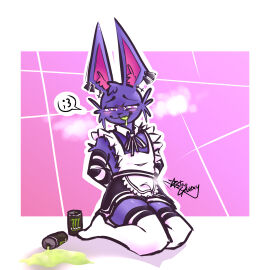 astro_galaxy astro_nsfw blush bulge bunny_boy bunny_ears drooling energy_drink femboy femboy_only femboysub fur furry furry_only gay heat horny maid maid_outfit maid_uniform male monster monster_energy monster_energy_drink penis piercing piercings rabbit saliva steam steaming_body twitching