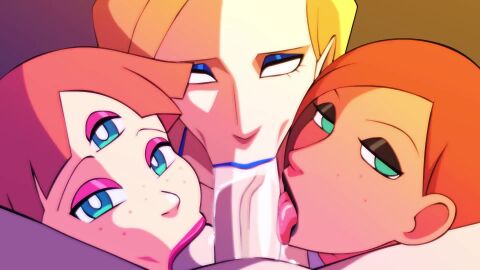 angle balls balls_sucking bigboi_(vampiranhya) blonde_hair blowjob divine_wine down_angle eliza_(vampiranhya) fellatio female lana_sofia_sanchez_perez_(vampiranhya) las_demoniacas_desventuras_de_vampiranhya licking_penis lilith_(vampiranhya) male mexican mexican_female oral red_hair sucking sucking_balls sucking_penis tagme vampiranhya_(artist) video