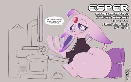 ass big_ass bubble_ass bubble_butt eeveelution espeon esper_(justkindofhere) female feral furry huge_ass justkindofhere nintendo original original_character pokemon pokemon_(species) tagme thick_thighs wide_hips