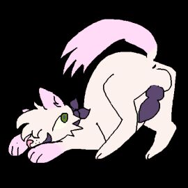 animal_genitalia animal_penis animated anus balls bouncing_balls bouncing_penis canid canine canine_genitalia canine_penis feral fur genitals guncht knot low_res male mammal penis pink_body pink_fur solo transparent_background white_body white_fur