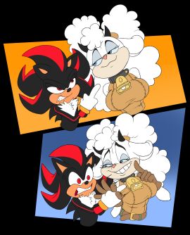 anonymous_artist anthro bell_collar blue_eyes breasts eyeshadow furry hedgehog horny lanolin_the_sheep large_breasts middle_finger mobian mobian_(species) poofy_hair red_eyes seductive_look seductive_smile sega sexual_gesture shadow_the_hedgehog sheep smirk sonic_(series) sonic_the_hedgehog_(comics) sonic_the_hedgehog_(idw) sonic_the_hedgehog_(series) wool_(fur)