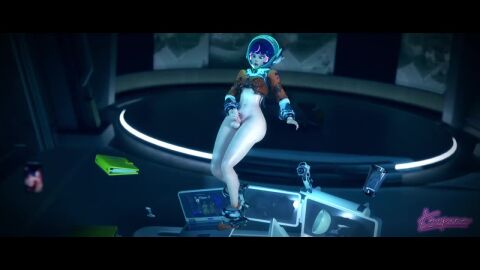 3d animated cum futanari gravity juno_(overwatch) kaepora_(artist) masturbation orgasm overwatch overwatch_2 self_upload space tagme video zero_gravity