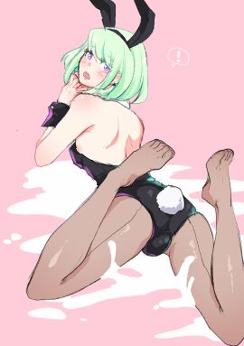 androgynous ass bunny_ears bunnysuit crossdressing femboy lio_fotia male meronica promare twink